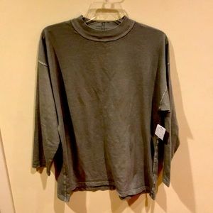 Free people 100 percent cotton long sleeve t shirt